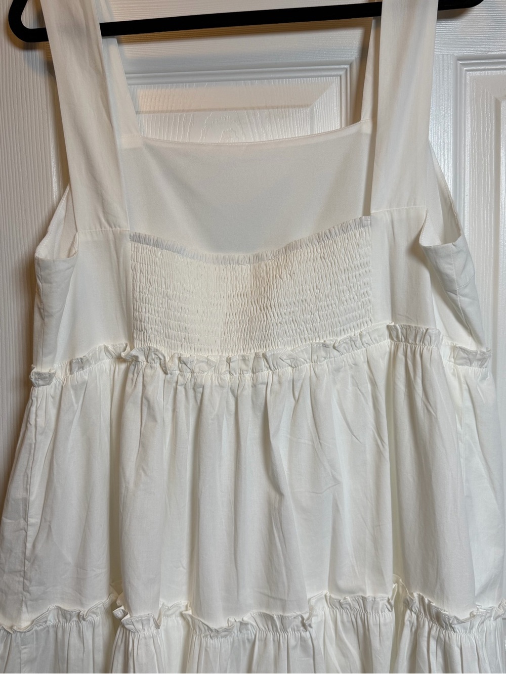 Heyson White Tiered Babydoll Mini Dress 1XL Sleeveless NWT - Picture 5 of 10
